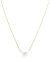 Adornia Tarnish Resistant 14k Gold Plated Freshwater Pearl Chain Necklace