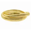 ADORNIA 14K GOLD PLATED 2-LAYER OMEGA CHAIN BRACELET