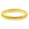 ADORNIA 14K GOLD PLATED .5" TALL OMEGA BRACELET