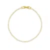 Adornia 14k Plated 7 Micro Tennis Bracelet In Gold
