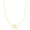 Adornia Adjustable Cubic Zirconia Pave Rings Necklace In Gold