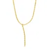 Adornia 14k Gold Plated Adjustable Serpent Lariat Y-necklace In Gold