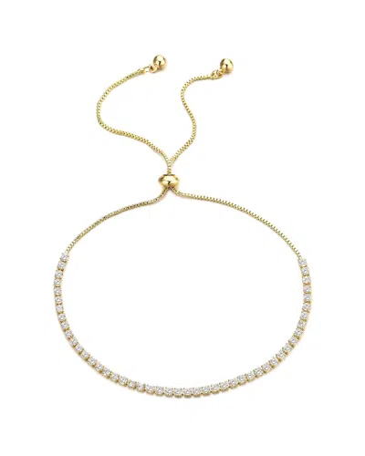 ADORNIA ADORNIA 14K ADJUSTABLE TENNIS BOLO BRACELET