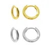 Adornia Set Of 2 Two-tone Huggie Hoop Earrings In Silver