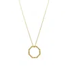 Adornia 14k Plated Bamboo Necklace In Gold
