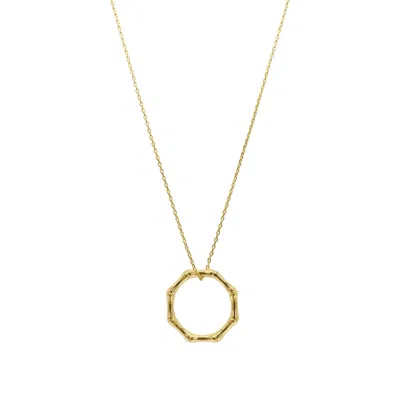 Adornia 14k Plated Bamboo Necklace In Gold