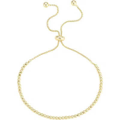 Adornia 14k Gold Plated Beaded Slider Bracelet
