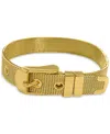 Adornia 14k Gold-plated Belt-style Mesh Flex Bracelet In Gold