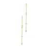 Adornia Cz Chain Sweeper Earrings In Gold