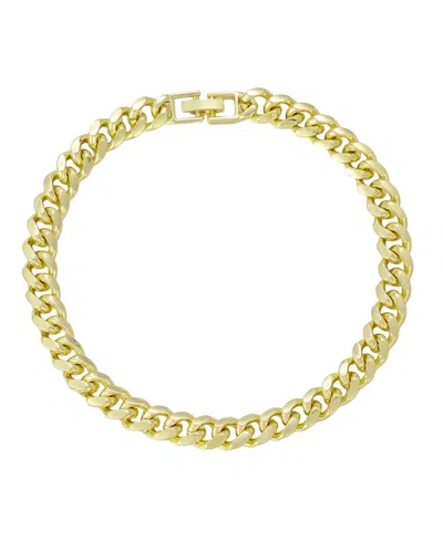 Adornia 14k Gold Plated Chunky Curb Chain Anklet
