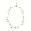 Adornia 14k Gold Plated Confetti Charm Dangle Anklet In Gold