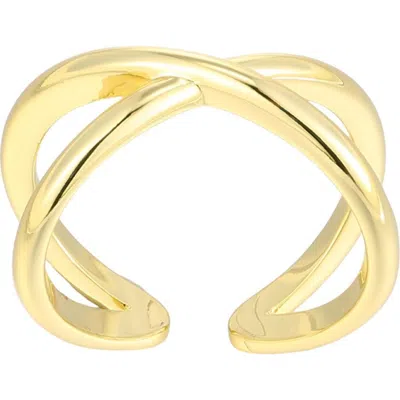 Adornia 14k Gold Plated Crisscross Band Toe Ring