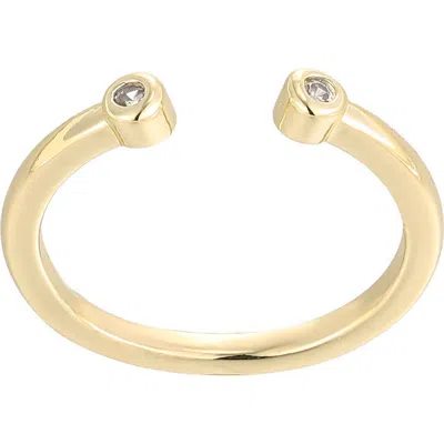 Adornia 14k Gold Plated Cubic Zirconia Open Band Toe Ring