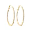 Adornia 14k Gold Plated Cz Infinity Hoop Earrings In Gold