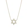 Adornia Cubic Zirconia Star Of David Pendant Necklace In Gold