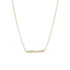 Adornia 14k Gold Plated Dainty Mixed Shape Bar Necklace In Gold