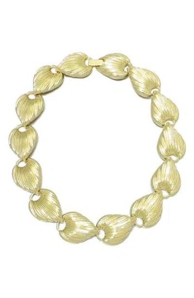 Adornia 14k Gold Plated Deco Link Necklace