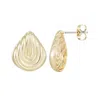 Adornia 14k Gold Plated Deco Stud Earrings In Gold