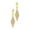 Adornia 14k Gold Plated Diamond Drop Earrings In Gold