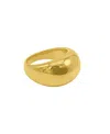 Adornia 14k Gold Plated Dome Ring In Gold