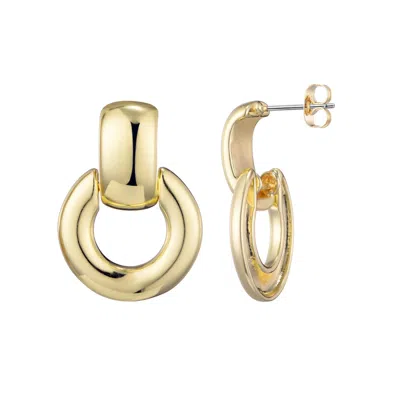 Adornia 14k Gold Plated Door Knocker Earrings