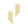 Adornia 14k Gold Plated Fringe Jacket Earrings In Gold