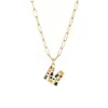 Adornia 14k Gold Plated Funky Initial Paperclip Chain Necklace In Gold