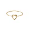 Adornia 14k Gold Plated Heart Knot Ring In Gold