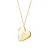 Adornia 14k Gold Plated Initial Heart Locket Necklace In Multi