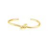 Adornia 14k Plated Knot Cuff Bracelet In Gold