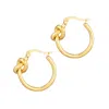 Adornia 14k Plated Knot Hoop Earrings No Color No In Gold