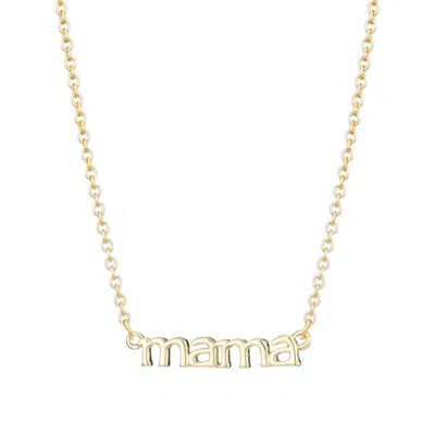 Adornia 14k Gold Plated Mama Necklace