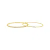 Adornia Gold Marquis And Pave Stacking Bangle Bracelet Set In Gold