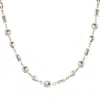 Adornia 14k Gold Plated Mixed Shape Crystal Necklace In Gold