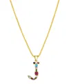 Adornia Cz Initial Pendant Necklace In Gold- J