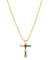Adornia Cz Initial Pendant Necklace In Gold- T