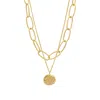 Adornia 14k Plated Chain Necklace Set In Gold