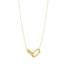 Adornia 14k Gold Plated Pave Link Necklace In Gold