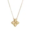 Adornia 14k Gold Plated Pointed Clover Necklace In Gold