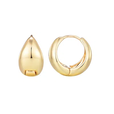 Adornia 14k Gold Plated Purse Hoop Earrings