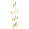 Adornia 14k Gold Plated Set Of 4 Earrings In Gold