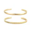 Adornia 14k Gold Plated Set Of Two Cuffs In Gold