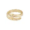 Adornia 14k Gold Plated Snake Wrap Ring In Gold