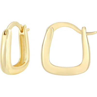 Adornia 14k Gold Plated Square Hoop Earrings