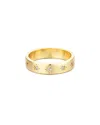 Adornia 14k Gold Plated Stars Band Ring