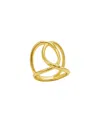 ADORNIA 14K GOLD-PLATED TALL INFINITY RING