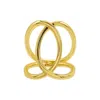 ADORNIA 14K GOLD PLATED TALL INFINITY RING