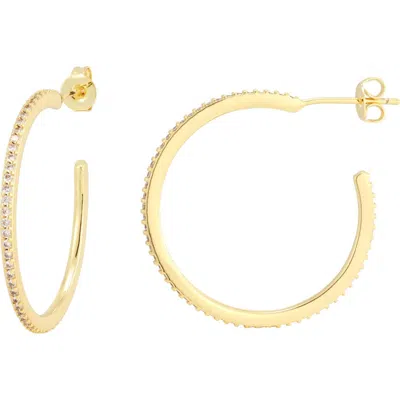 Adornia 14k Gold Plated Thin Hoop Earrings