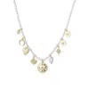 Adornia 14k Gold Plated Vintage Charm Pearl Strand Necklace In White