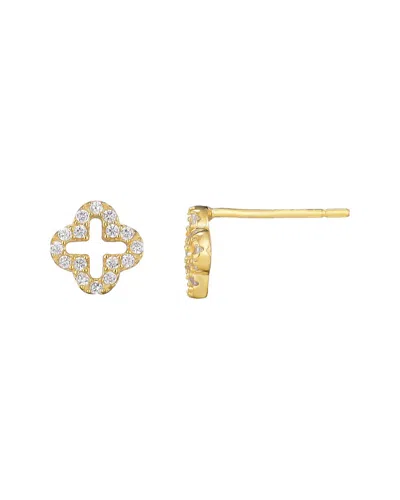 Adornia 14k Gold Vermeil .925 Sterling Silver Mini Clover